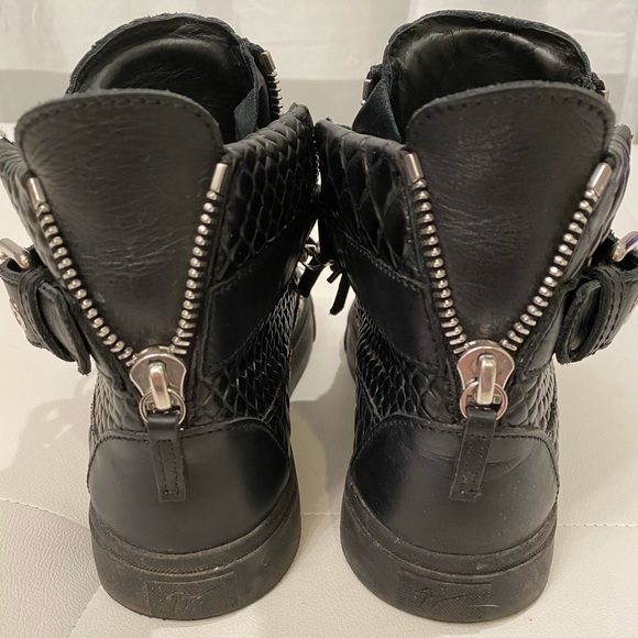 GIUSEPPE ZANOTTI Croc Effect Sneakers Sz40 - Picture 4 of 6